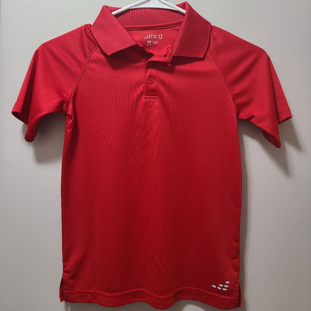 Boys Red polo size 6/7